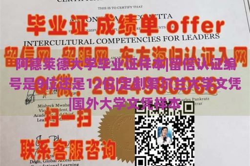 阿德莱德大学毕业证样本|留信认证编号是9位还是12位|定制爱尔兰大学文凭|国外大学文凭样本