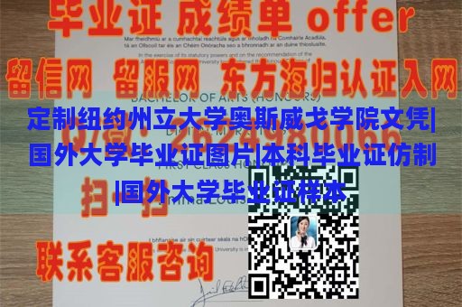 定制纽约州立大学奥斯威戈学院文凭|国外大学毕业证图片|本科毕业证仿制|国外大学毕业证样本