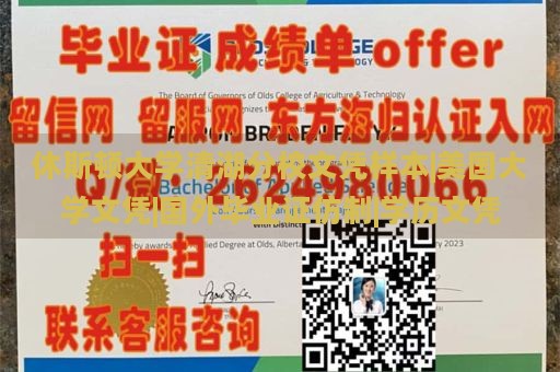 休斯顿大学清湖分校文凭样本|美国大学文凭|国外毕业证仿制|学历文凭